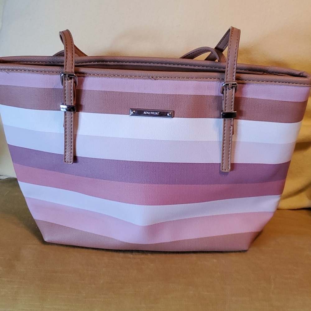 Nine West striped tote